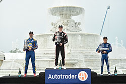 Newgarden Overcomes the Weather and the Competition to Earn First Detroit Win