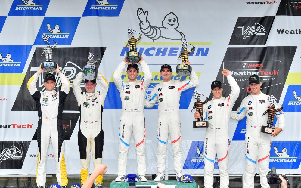 Sims, De Philippi Deliver First Worldwide Win for BMW M8 GTE in Michelin GT Challenge at Virginia International Raceway