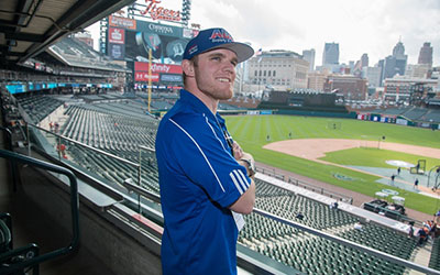 Conor Daly in Windsor and Comerica Park